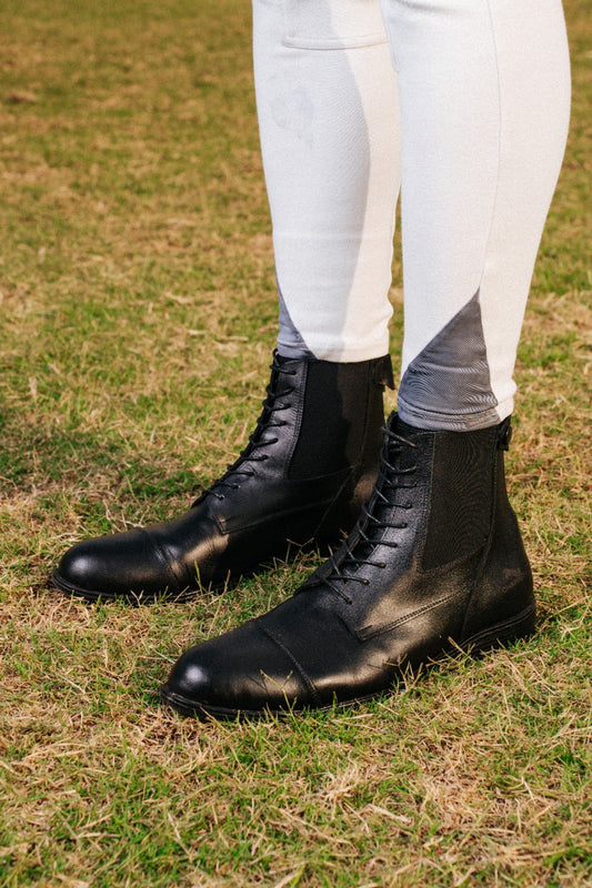 TRIO BUNDLE -Black Boots, Chaps & White Zipper