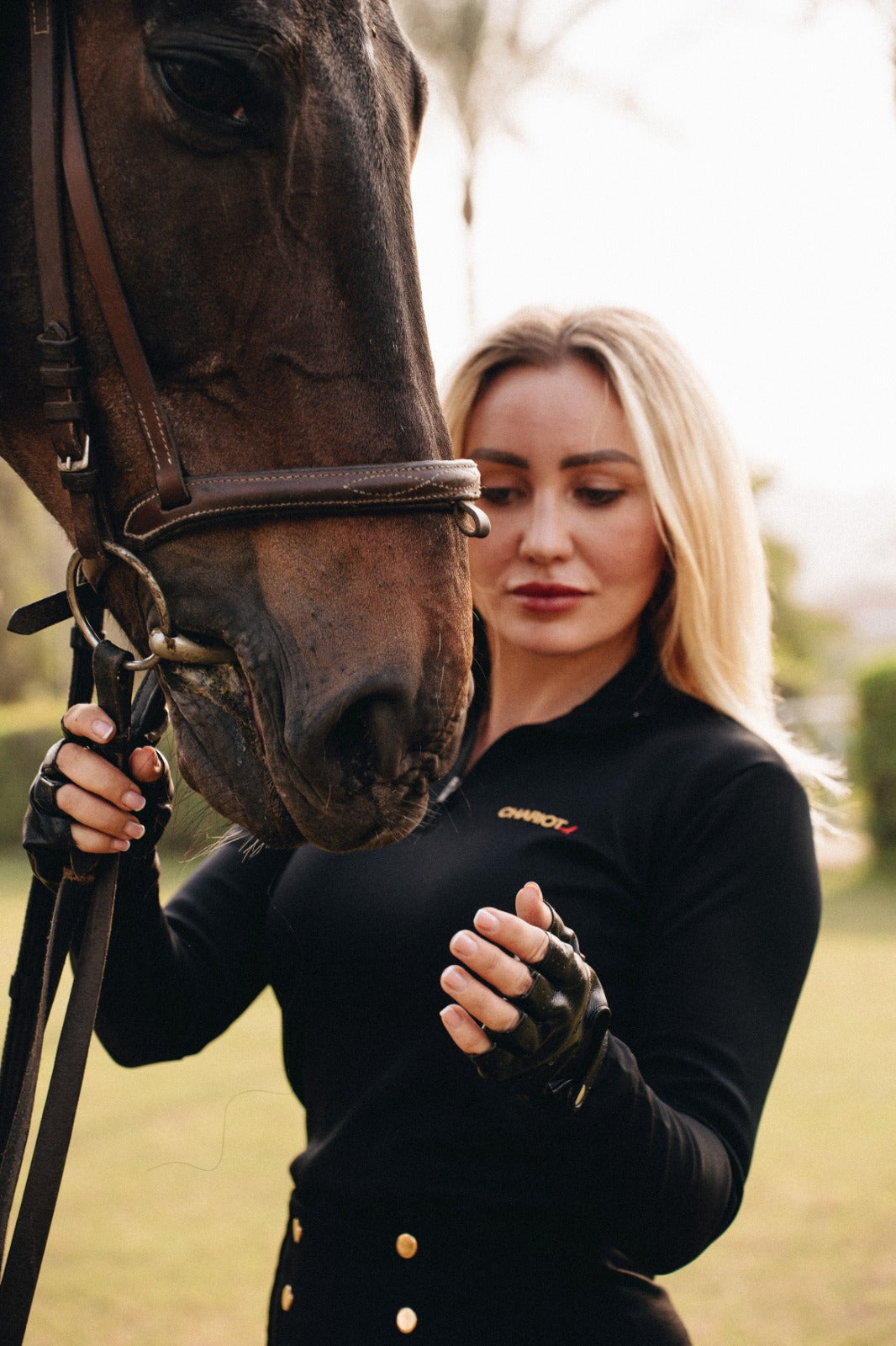 Long Sleeves Quarter Zip For Her In Black